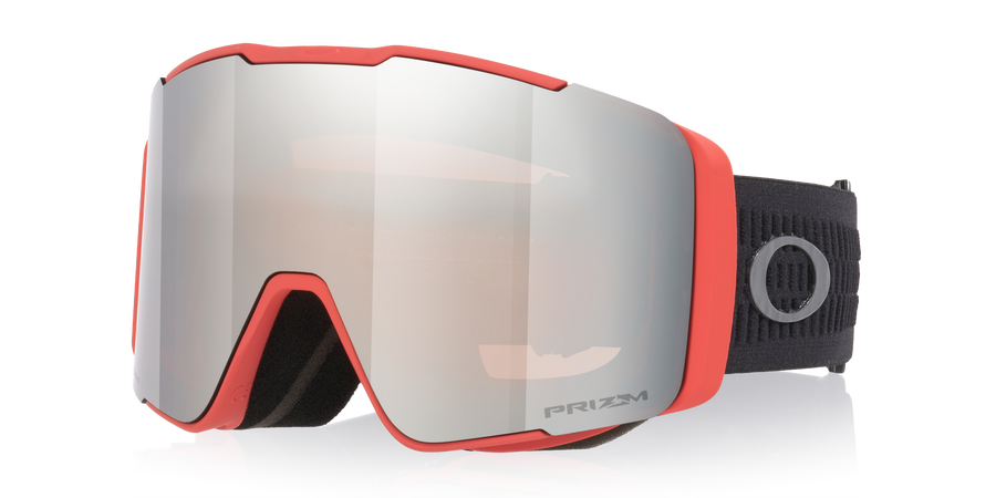 Oakley Line Miner Pro L (Asia Fit) Snow Goggles in Muted Metallic Paloma Prizm Black, Prizm Clear — official Oakley product image