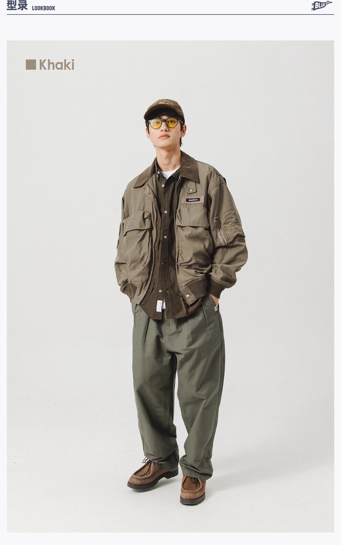 Blue Vintage Flight Jacket