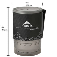 Cook system with mountain logo and measurements