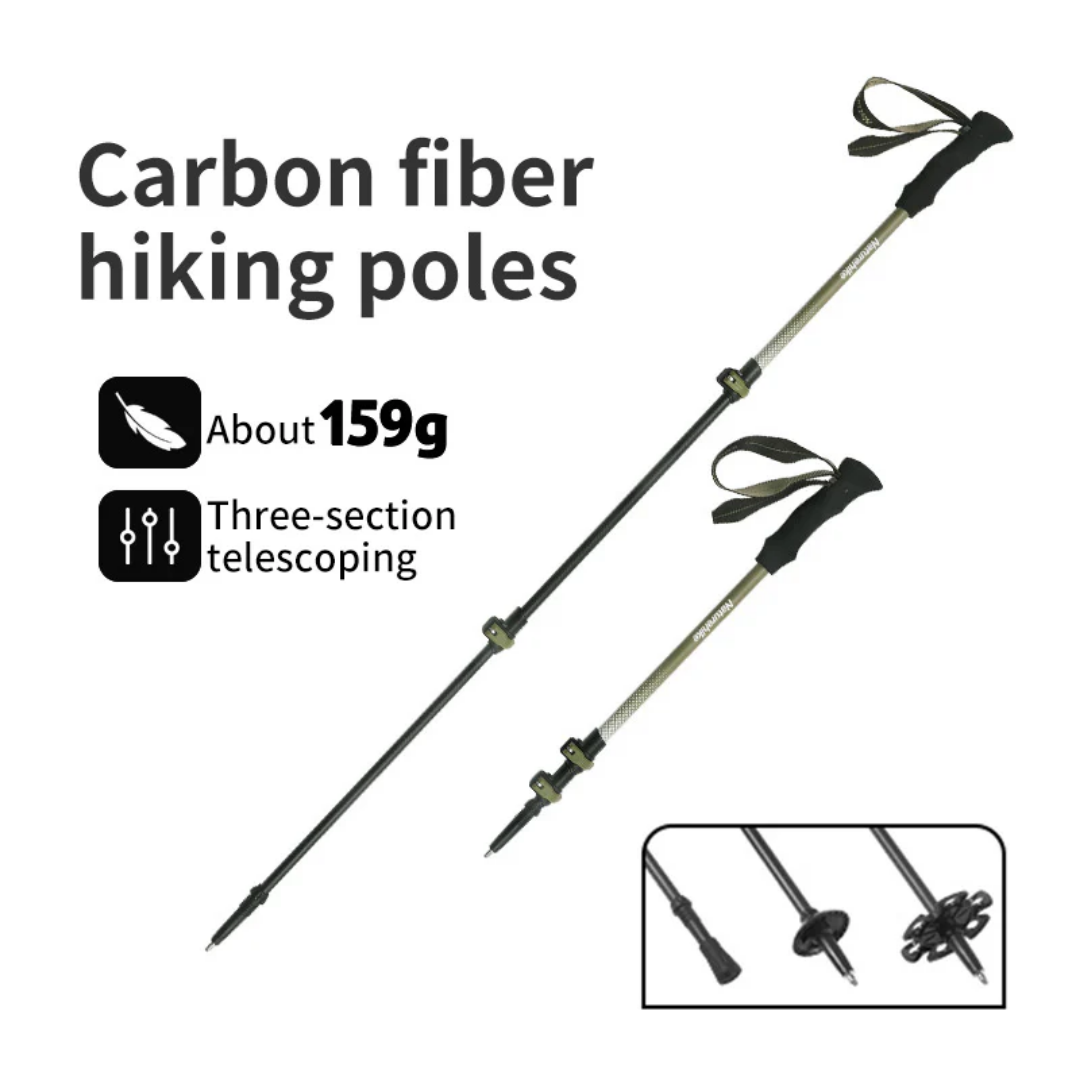Naturehike Hoar Trek EXT1-Three-Section Carbon Fiber Trekking Pole