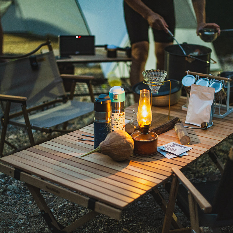 Naturehike Wood Outdoor Folding Egg Roll Table