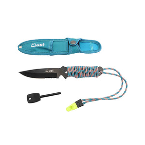 UST ParaKnife 4.0 PRO fixed blade survival knife with ParaTinder paracord-wrapped handle