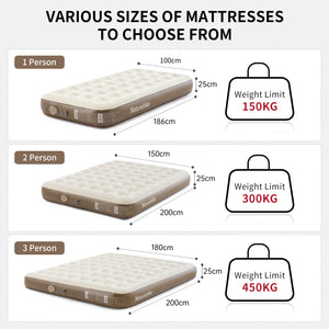 Naturehike Chenjing Built-In Pump Inflatable Bed Brown