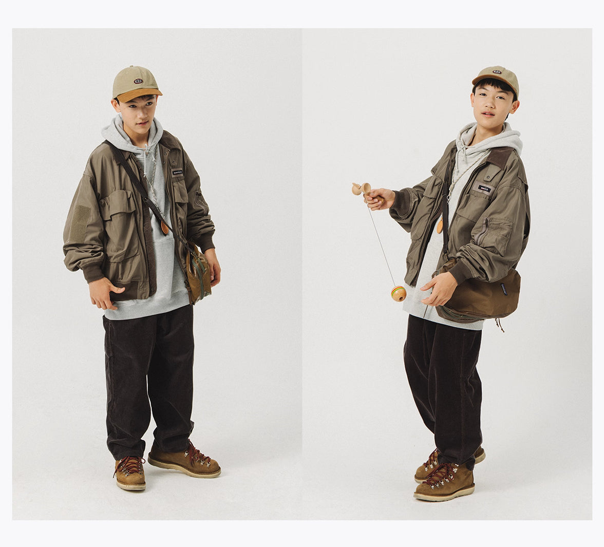 Blue Vintage Flight Jacket