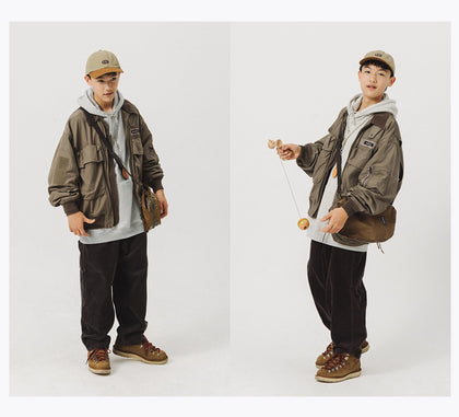 Blue Vintage Flight Jacket