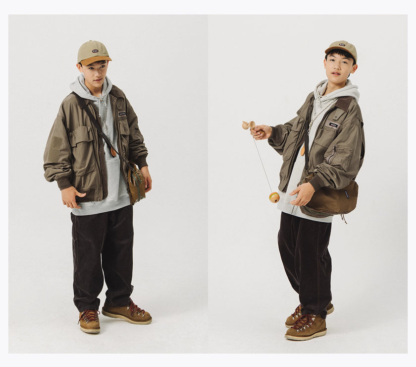 Blue Vintage Flight Jacket