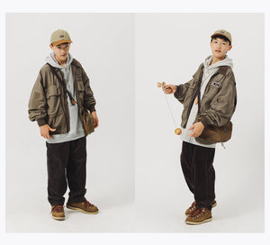 Blue Vintage Flight Jacket