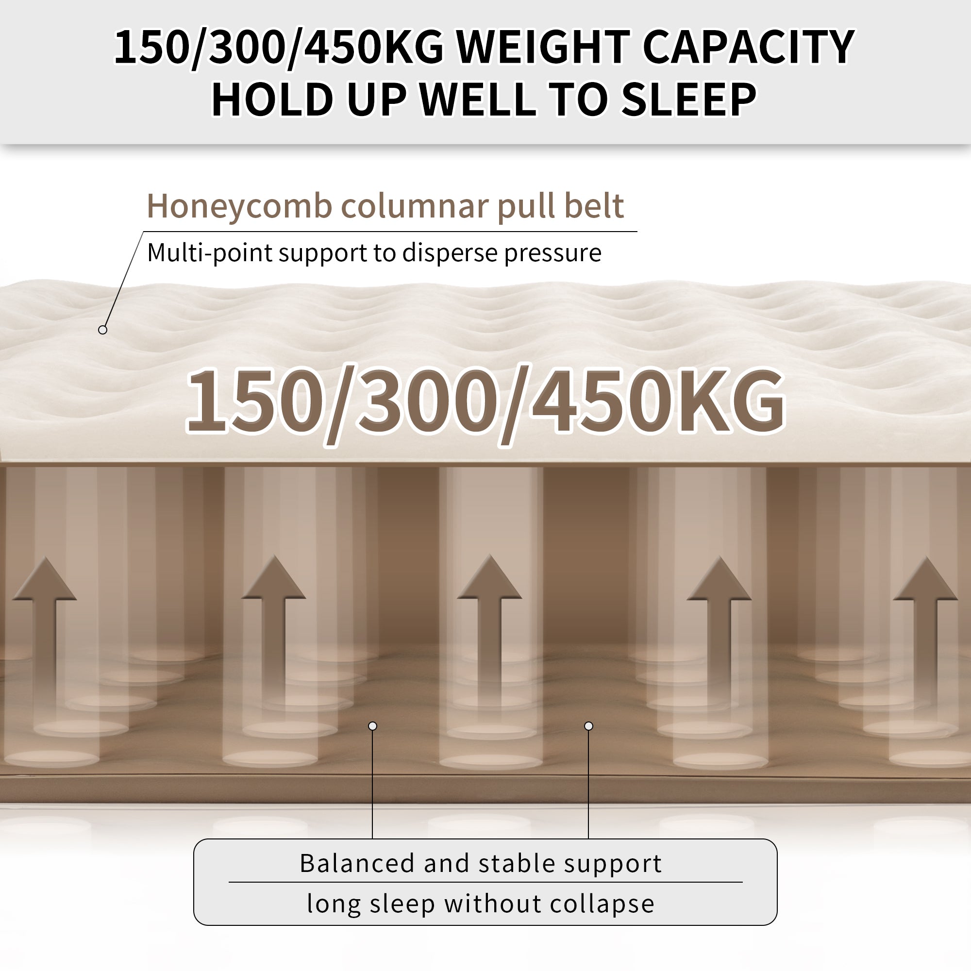 Naturehike Chenjing Built-In Pump Inflatable Bed Brown