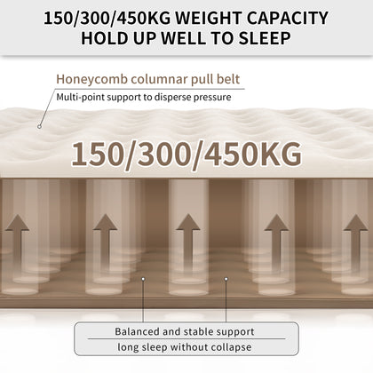 Naturehike Chenjing Built-In Pump Inflatable Bed Brown