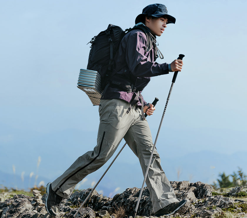 Naturehike Qing Feng Pro All Aluminum Four-Section Folding Trekking Pole Grey