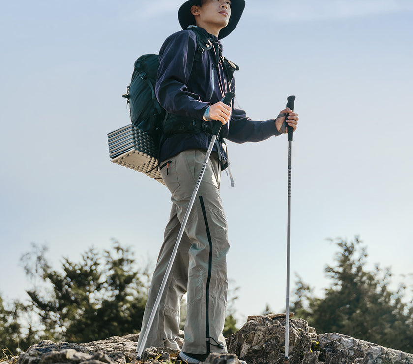 Naturehike Qing Feng Pro All Aluminum Four-Section Folding Trekking Pole Grey