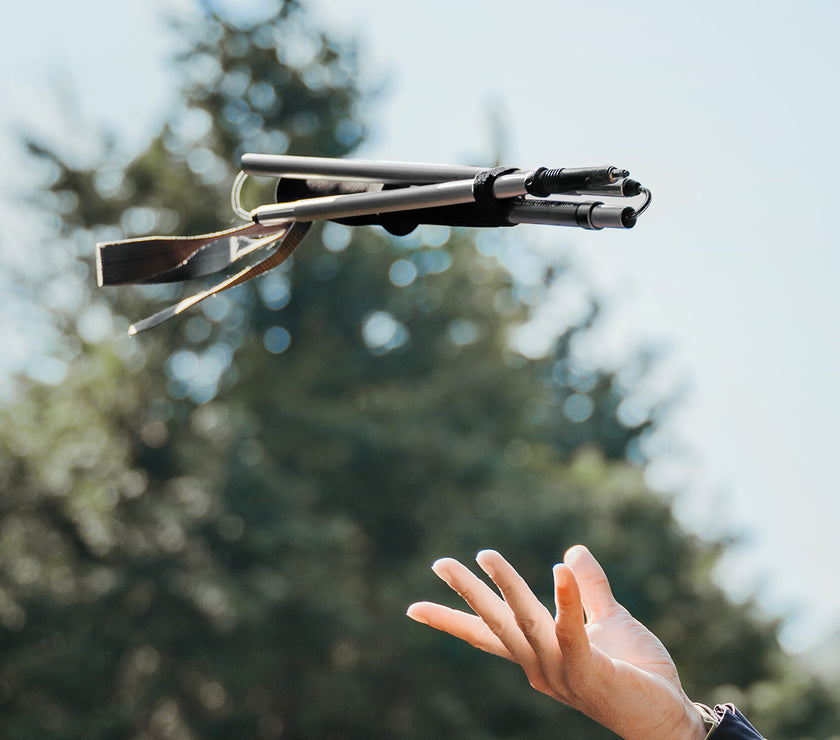 Naturehike Qing Feng Pro All Aluminum Four-Section Folding Trekking Pole Grey