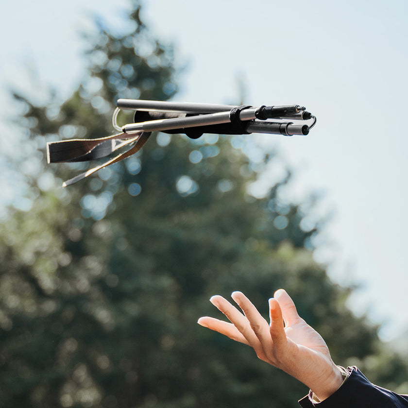 Naturehike Qing Feng Pro All Aluminum Four-Section Folding Trekking Pole Grey