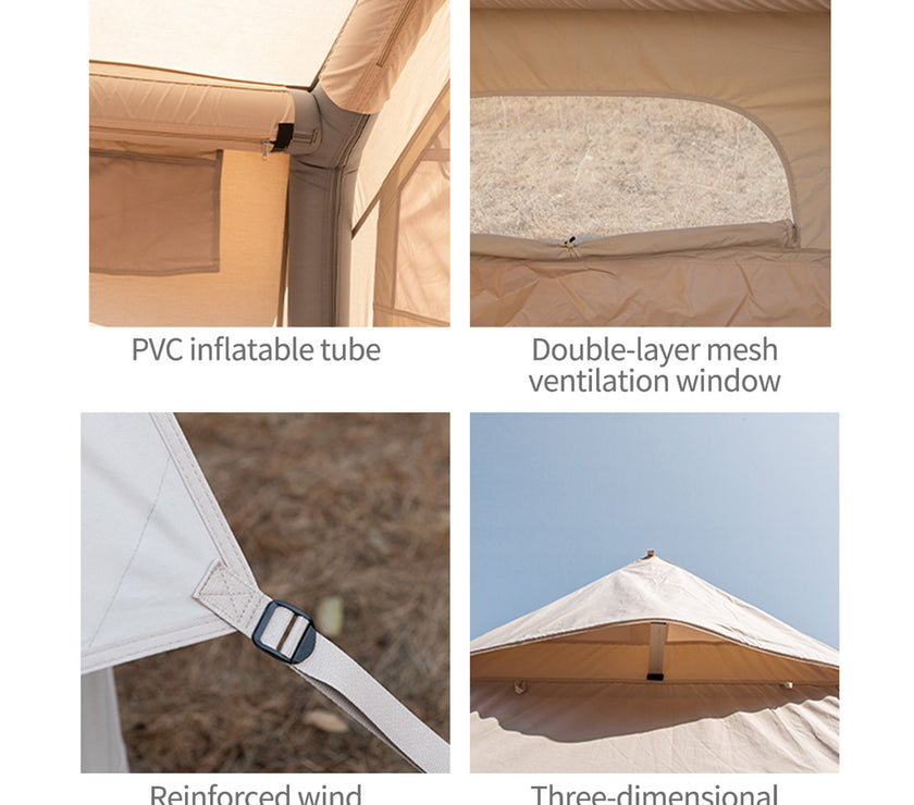 Naturehike Gen Air 6.3 Cotton Inflatable Tent Khaki