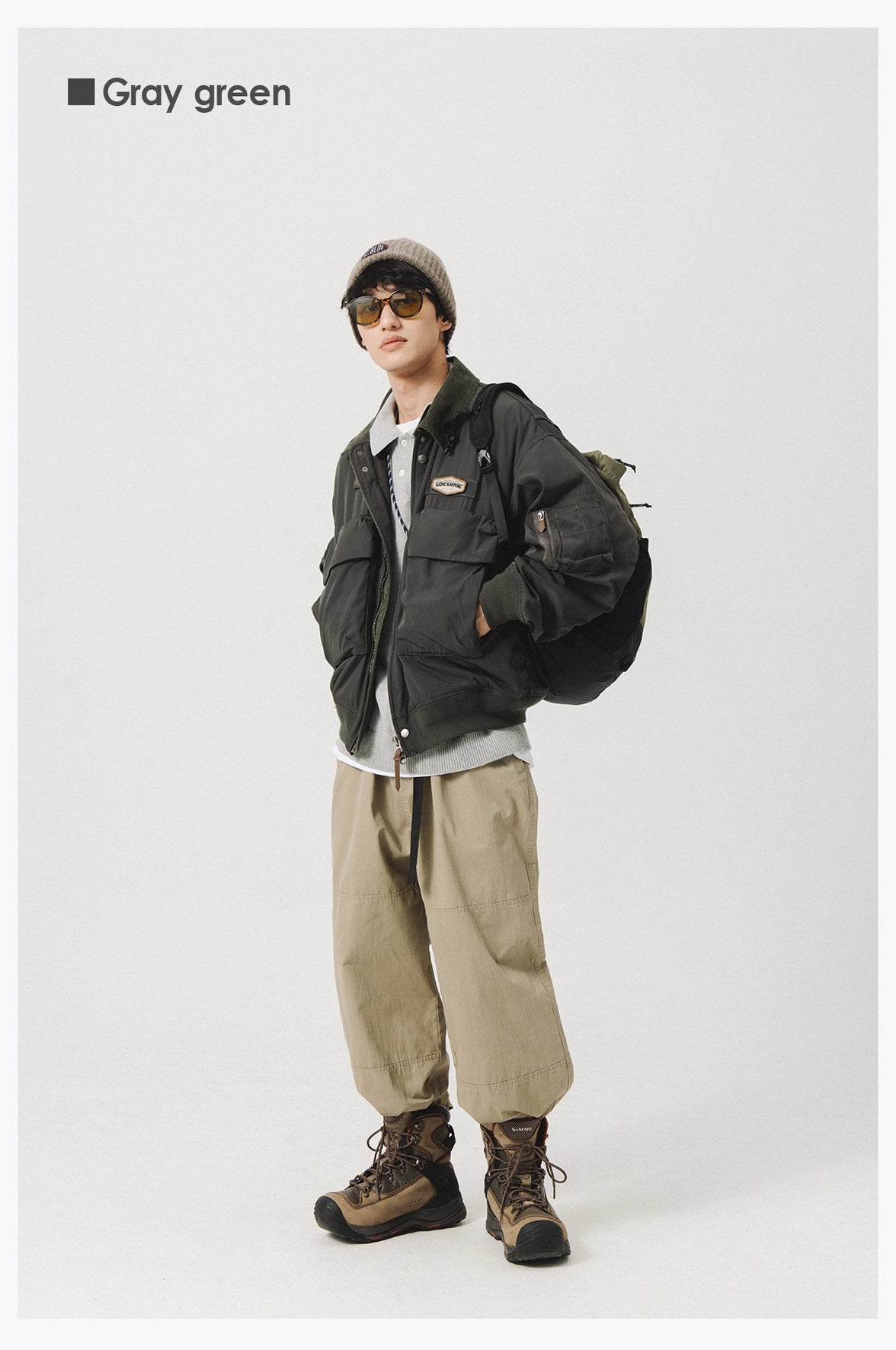 Blue Vintage Flight Jacket