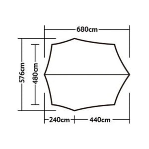 Naturehike Cloud Skies Octagonal Large Tarp Lite (2026)