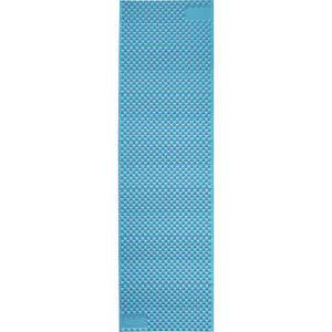 A blue Therm-a-Rest Z-Lite SOL sleeping pad with a geometric pattern.
