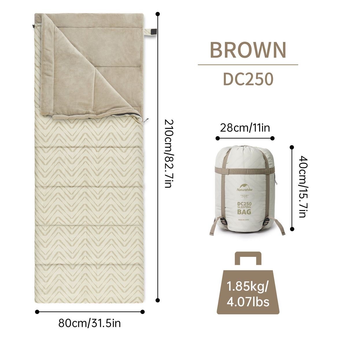 Naturehike Sammy  Envelope Sleeping Bag DC250