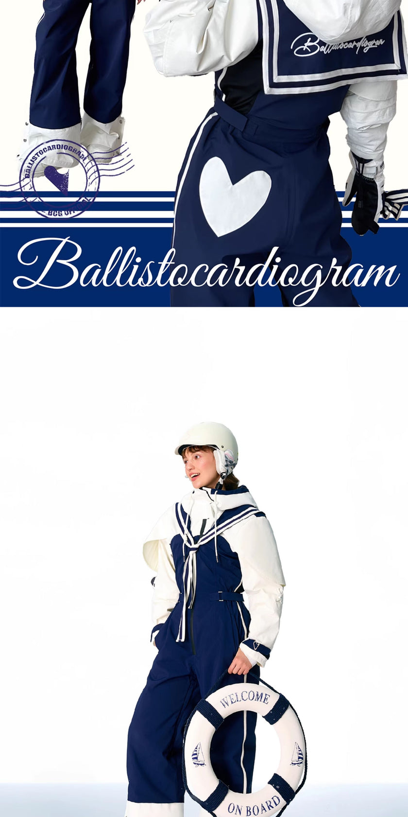 BCG Navy-Style Snow Bibs