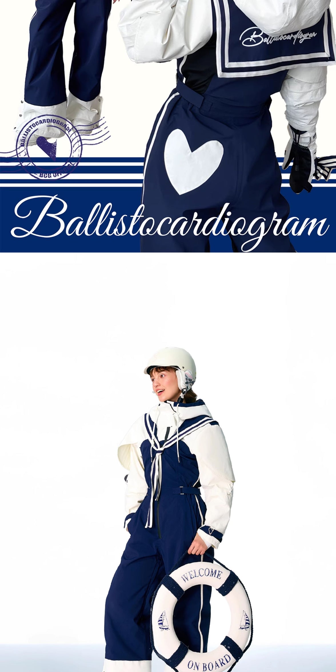 BCG Navy-Style Snow Bibs