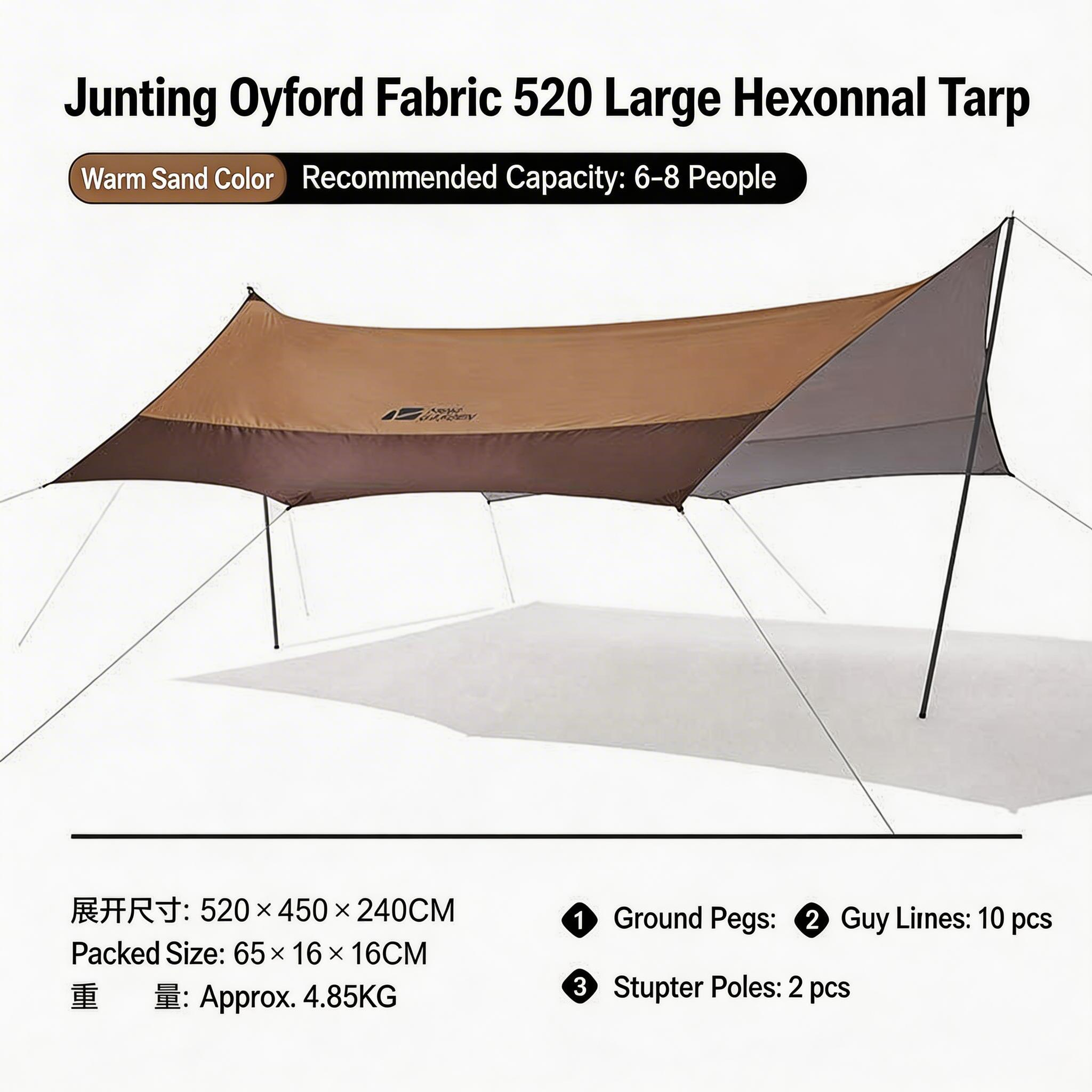 Mobi Garden Large Firmament Oxford Cloth With Silver Coated Tarp 520