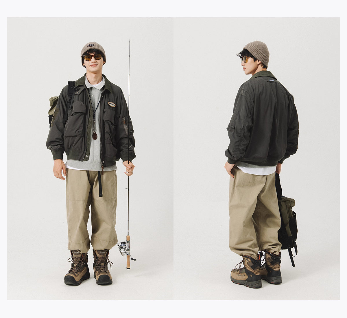 Blue Vintage Flight Jacket