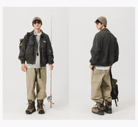 Blue Vintage Flight Jacket