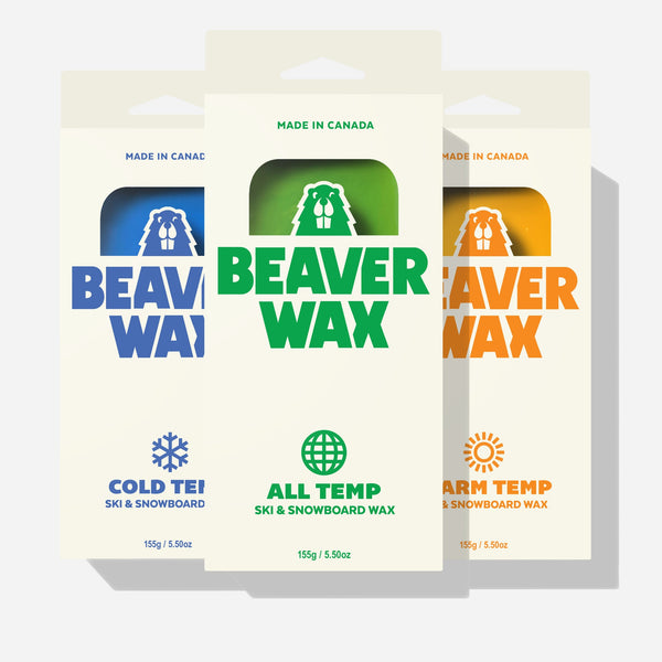 Beaver Wax Mixed Ski & Snowboard Wax Pack (3 Pack)