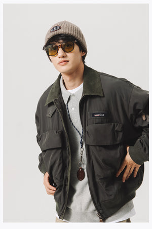 Blue Vintage Flight Jacket