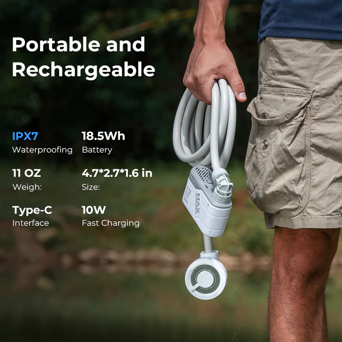 FLEXTAIL Max Shower with Carrying Case