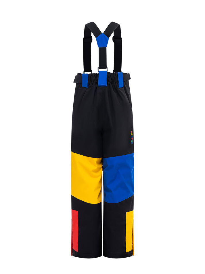 Vector Colorcube Cotton-Padded Adjustable Bibs Pants - Children's