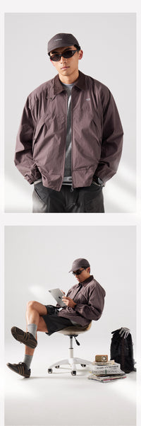 Blue Large Pocket Lapel Jacket