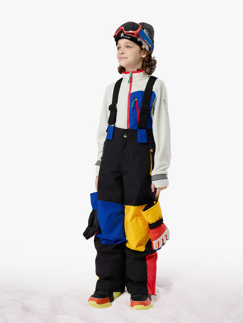 Vector Colorcube Cotton-Padded Adjustable Bibs Pants - Children's