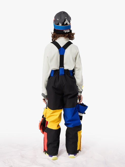 Vector Colorcube Cotton-Padded Adjustable Bibs Pants - Children's