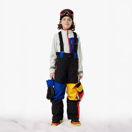 Vector Colorcube Cotton-Padded Adjustable Bibs Pants - Children's