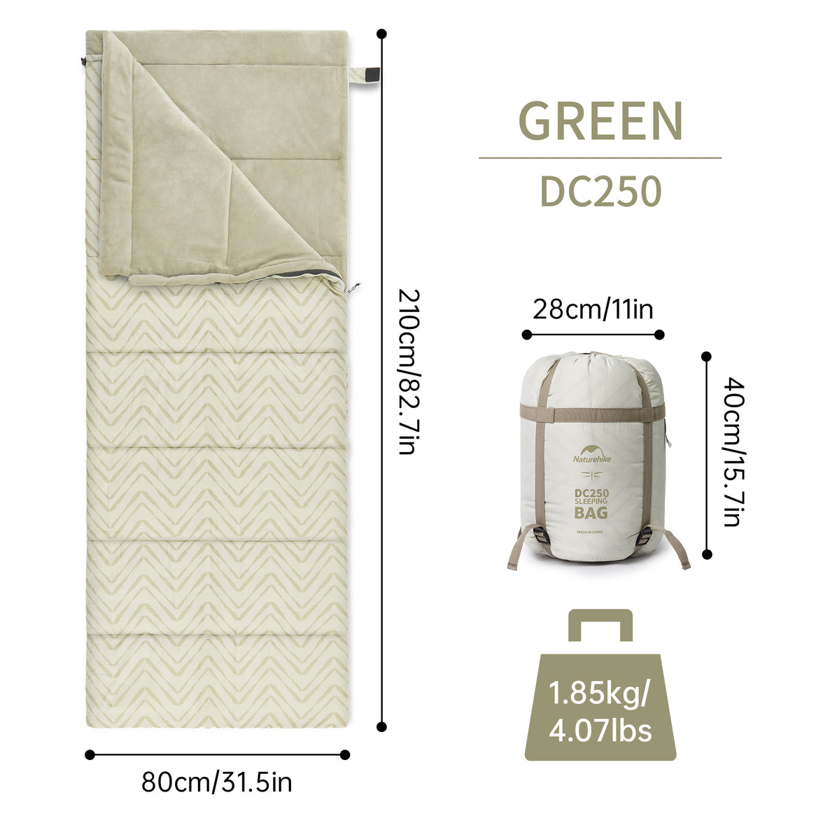 Naturehike Sammy  Envelope Sleeping Bag DC250