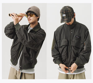 Blue Vintage Flight Jacket