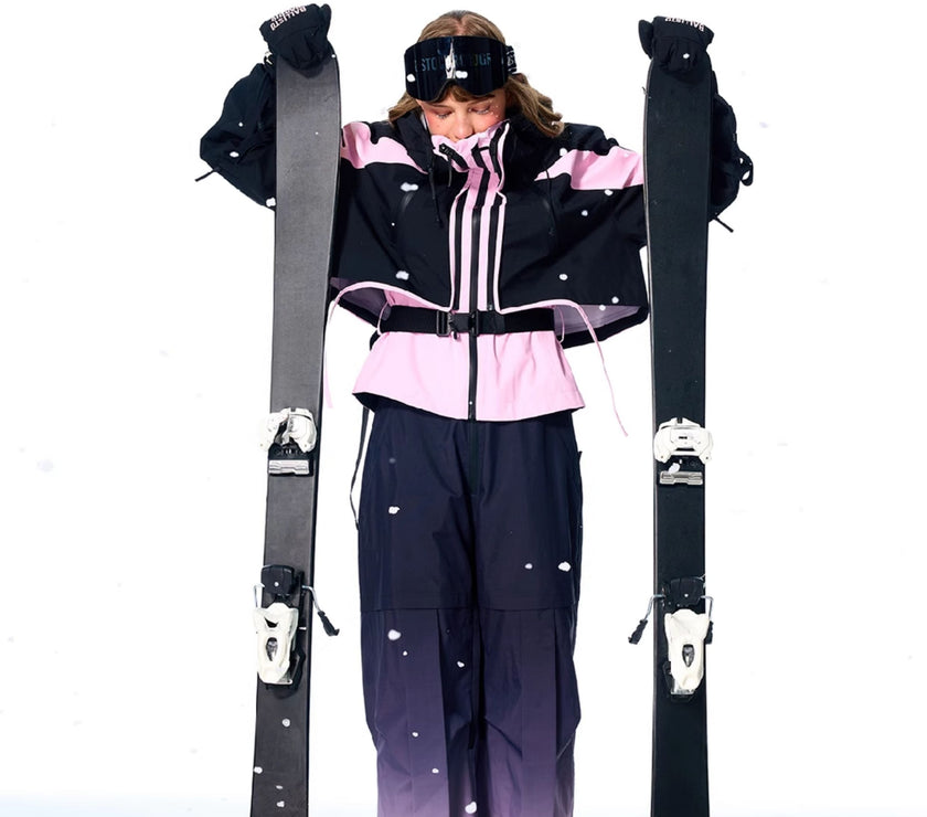 BCG Gradient Bib Pants with Bustier Design