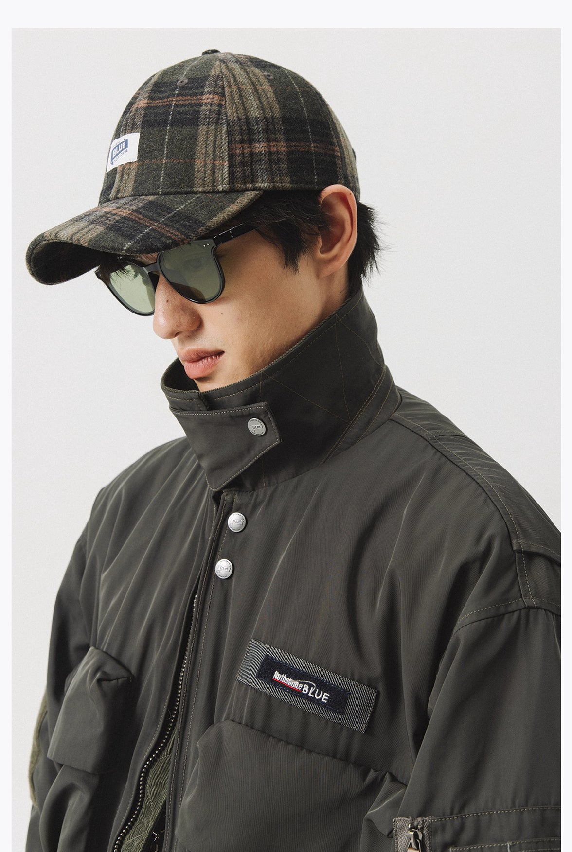 Blue Vintage Flight Jacket