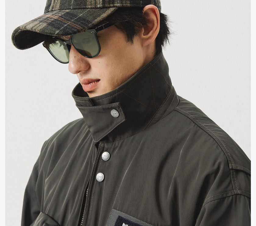 Blue Vintage Flight Jacket