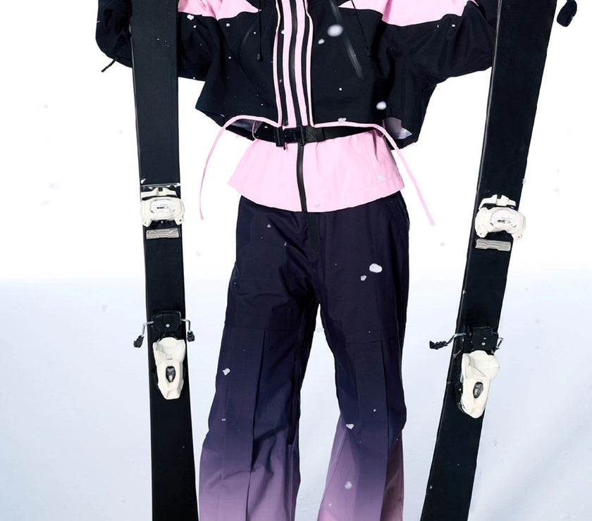 BCG Gradient Bib Pants with Bustier Design