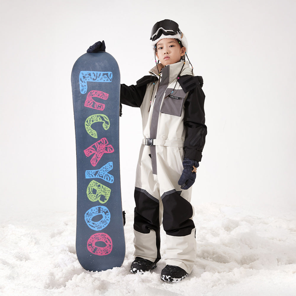 Vector Sparkle Panda Kids' Nebula Spliced Jumpsuit