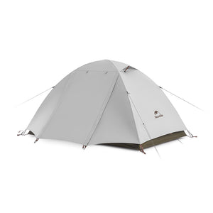 A white Naturehike Cloud River series tent designed for three people, displayed against a white background.