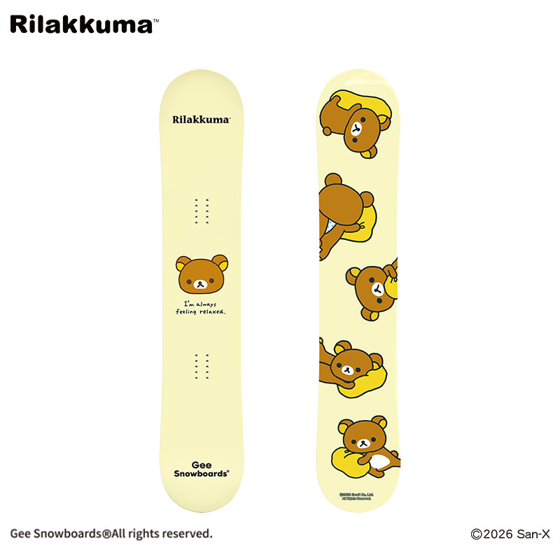 Gee Snowboards × Rilakkuma Snowboard - Rilakkuma — official product image
