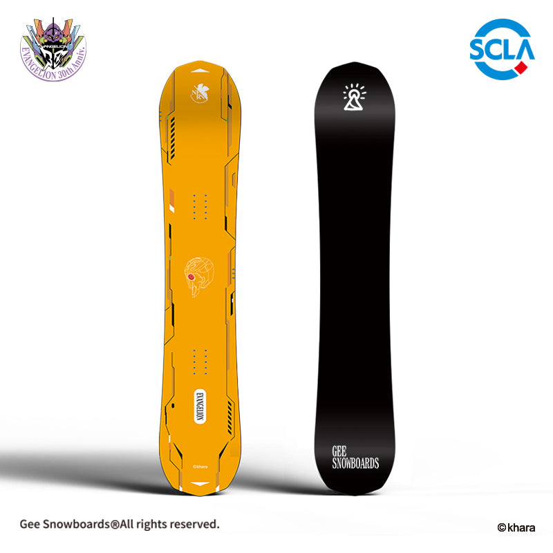 Gee Snowboards × Evangelion Unit-00 Snowboard — topsheet and base