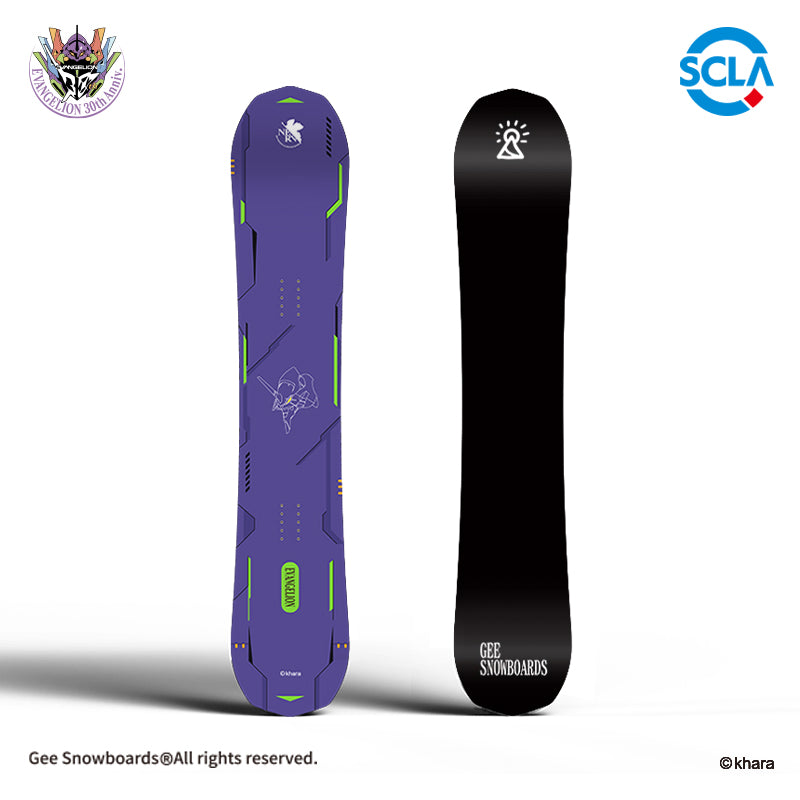 Gee Snowboards × Evangelion Unit-01 Snowboard — official product image
