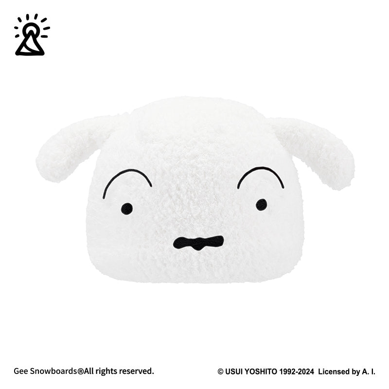 Gee Snowboards Helmet Cover Beanie — white Shiro dog hood