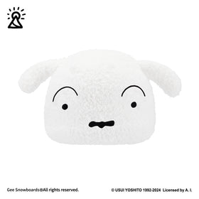 Gee Snowboards Helmet Cover Beanie — white Shiro dog hood