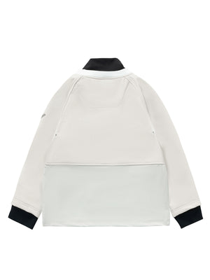 Vector Snow White Turtleneck Snow Crew Mid-Layer Sweatshirt - Unisex