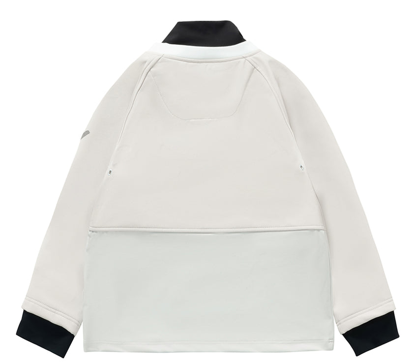 Vector Snow White Turtleneck Snow Crew Mid-Layer Sweatshirt - Unisex